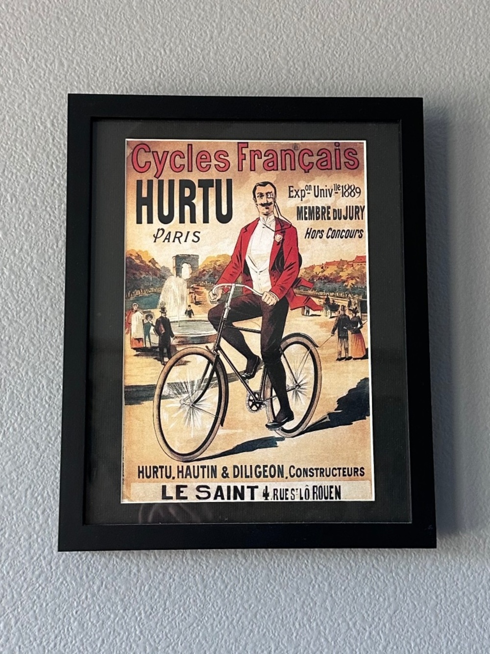 5 Framed Vintage French Art Prints - Picture 4 of 7